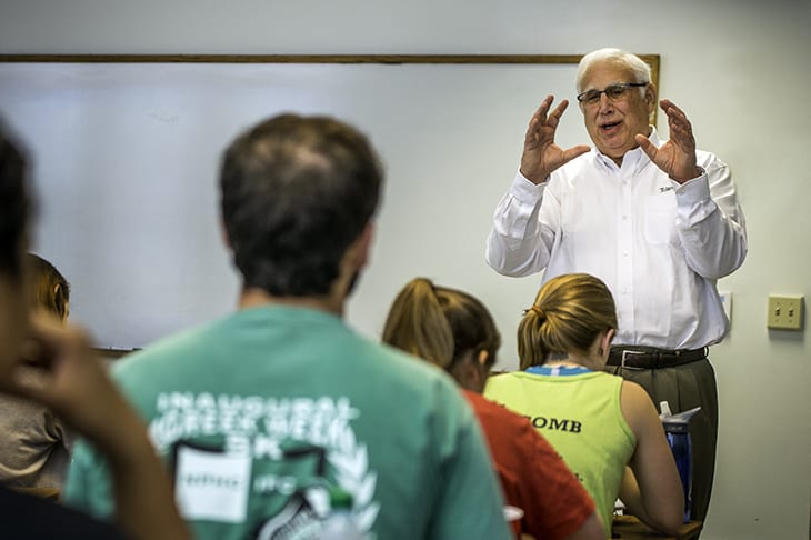 President Emeritus Scott Cowen Teaches Leadership At Tulane