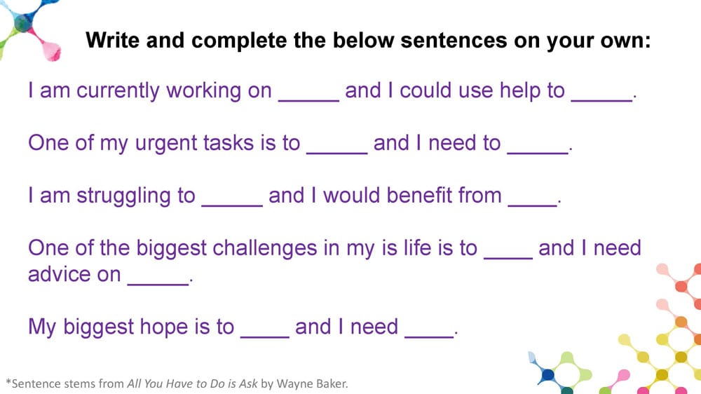 Sentence stems students completed in chat feature in Zoom