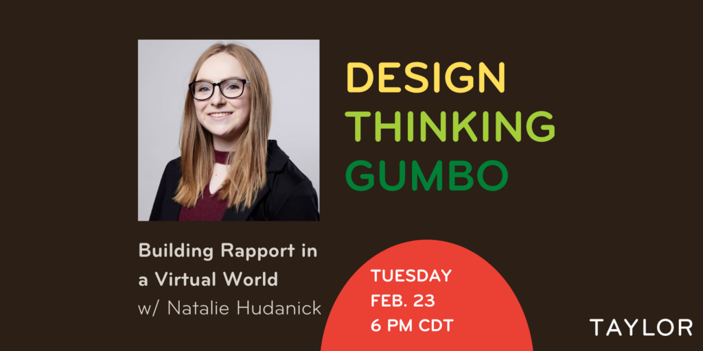 Design Thinking Gumbo: Building Rapport in a Virtual World