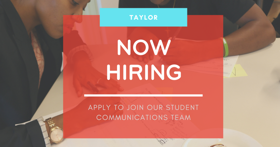 Now Hiring! Spring 2021 Communications Student Fellows