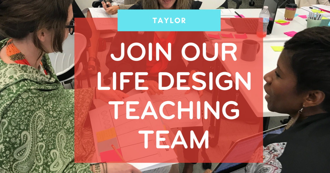 Life Design Teaching And Training Opportunity For Tulane Staff & Faculty