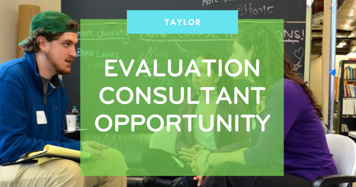 Request For Proposals: Evaluation Consultant