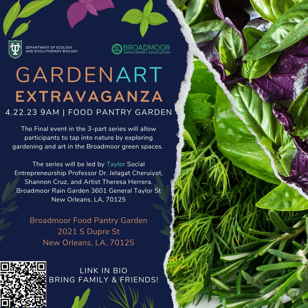 Event flyer for Garden Art Extravaganza